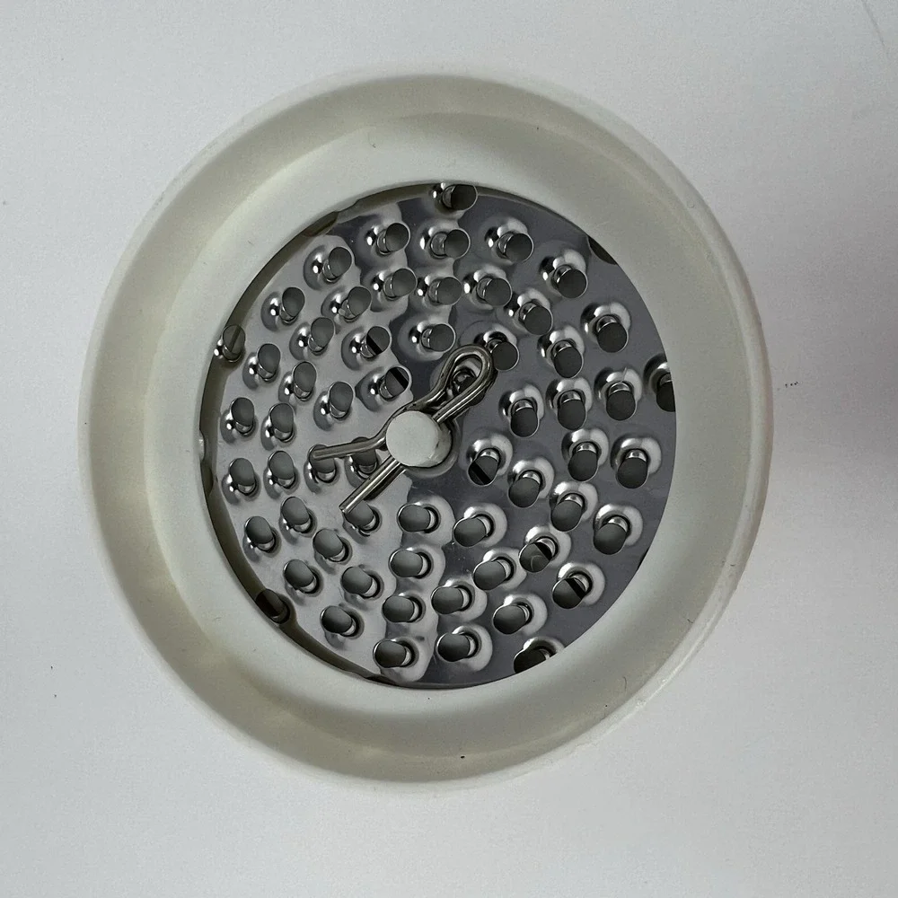 Hand Held Twist Cheese Grater With Dual Compartments